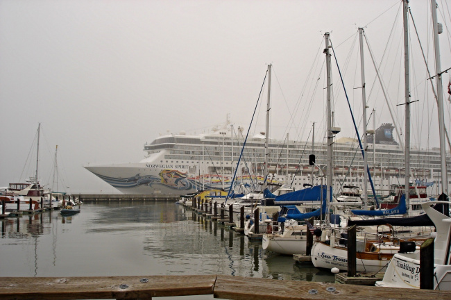 Дождливый день на 39 пирсе Сан-Франциско