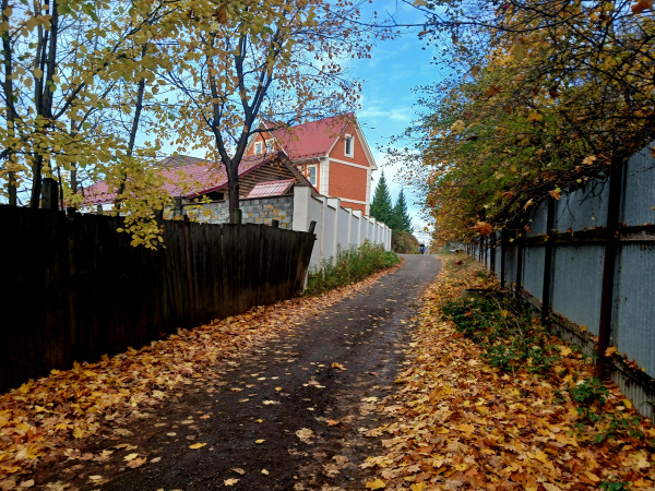 Осень в дачном поселке