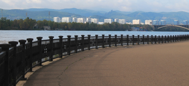 Набережная Енисея