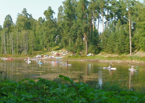 На байдарках