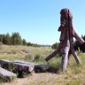 "ЛЮБИМАЯ СКАМЕЕЧКА" работа  "Скамеечка у дороги"  автор Елычев