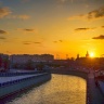 Закат в городе